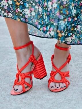 CABI Knotted Rope Block Heels
